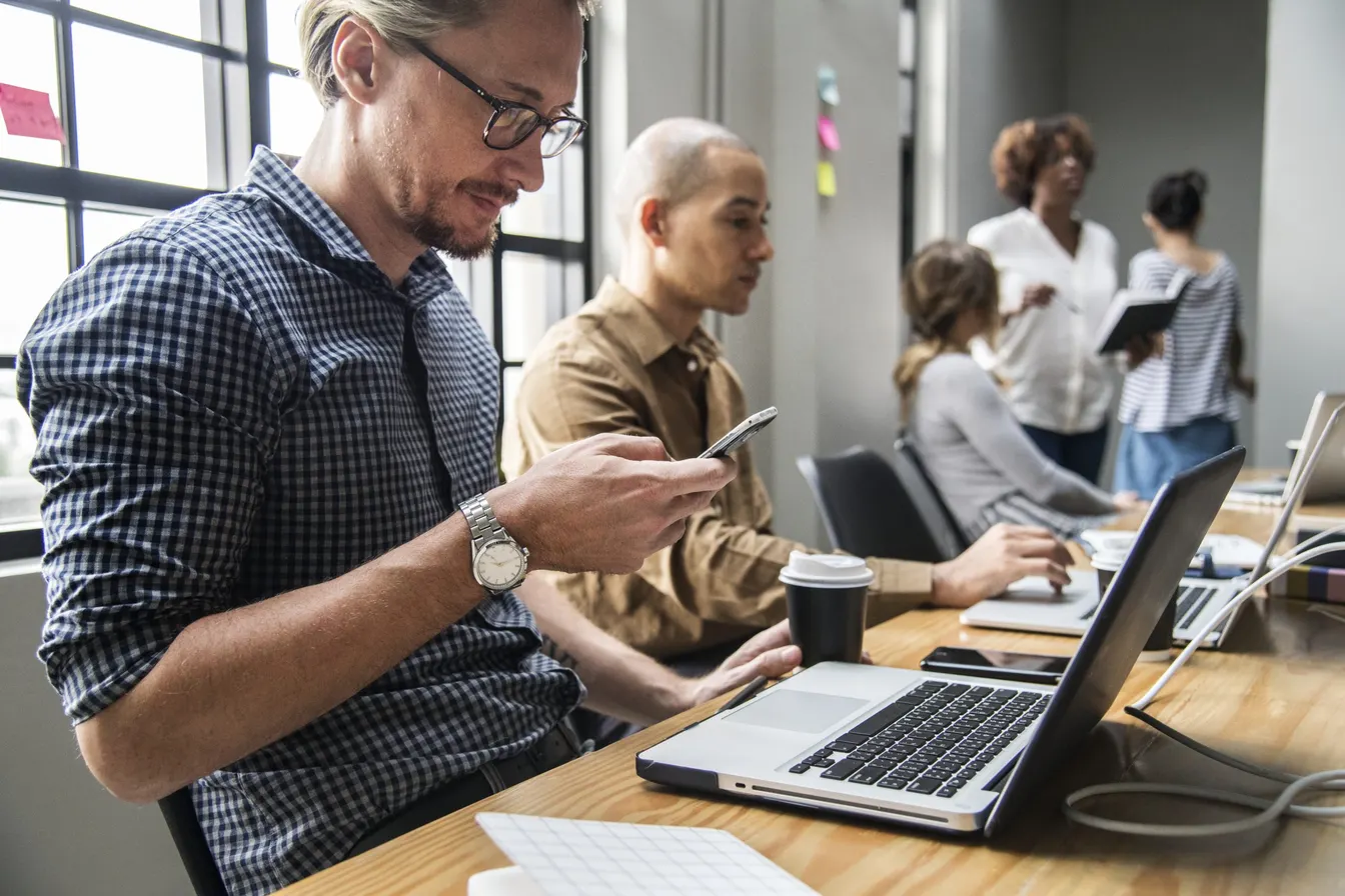 employees in an office