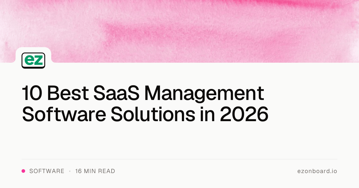 10 Best SaaS Management Software Solutions in 2026
